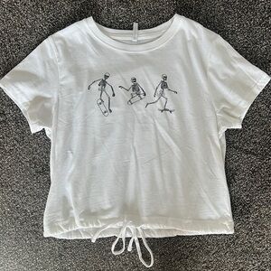 Women’s crop top with drawstring size Large (fits like a small)